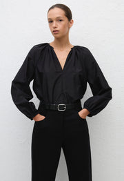 Voluminous Blouse - Black - Matteau